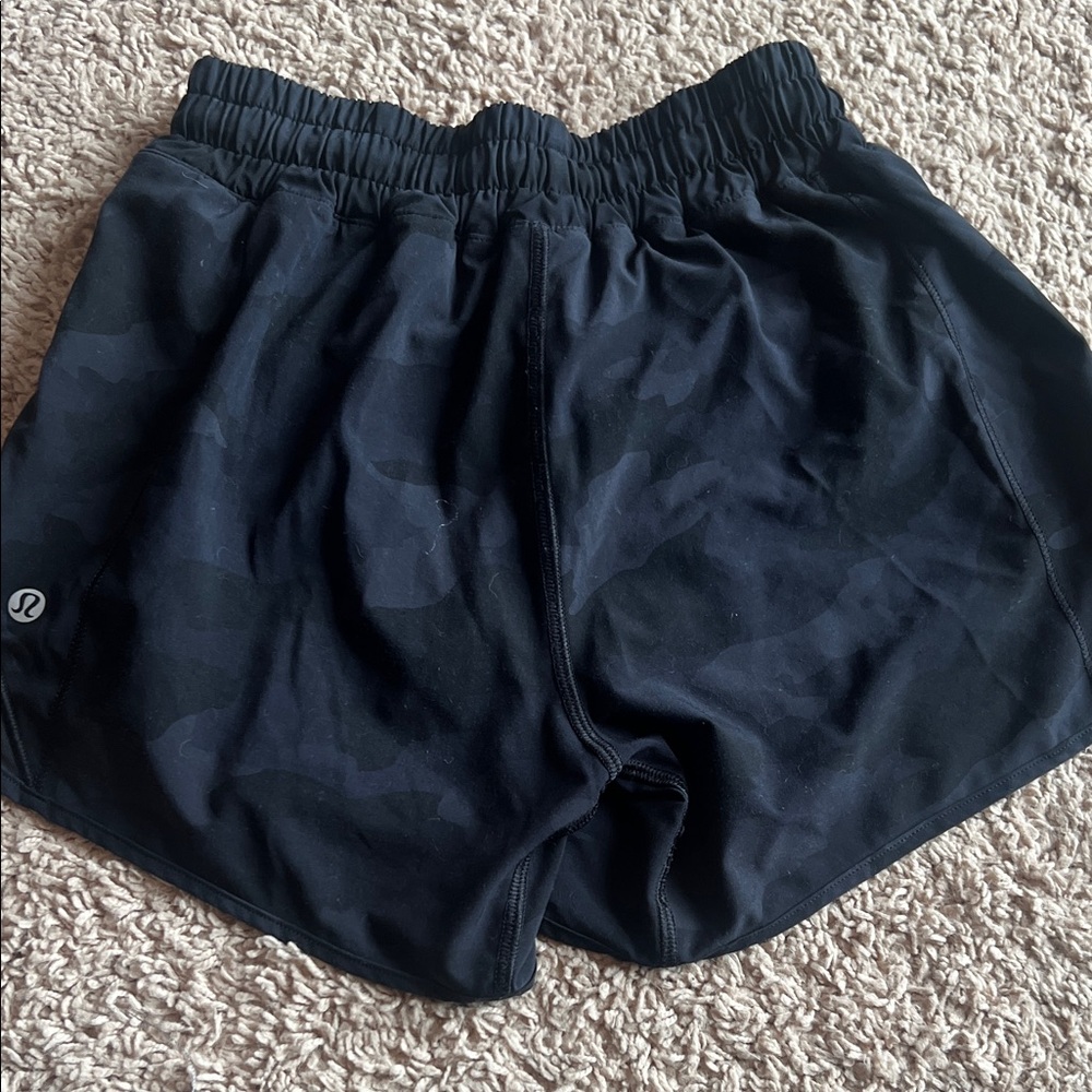 lululemon athletica Black Camo Athletic Shorts